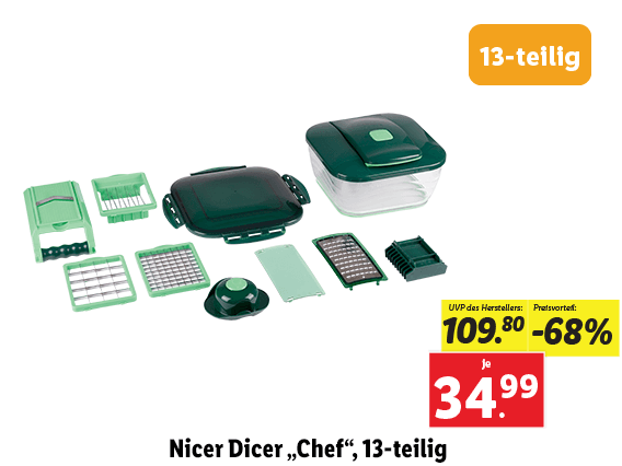 Nicer Dicer „Chef“, 13-teilig 