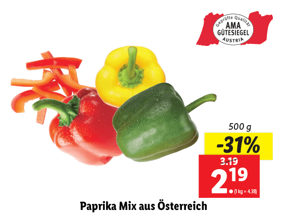  Paprika Mix aus Österreich 