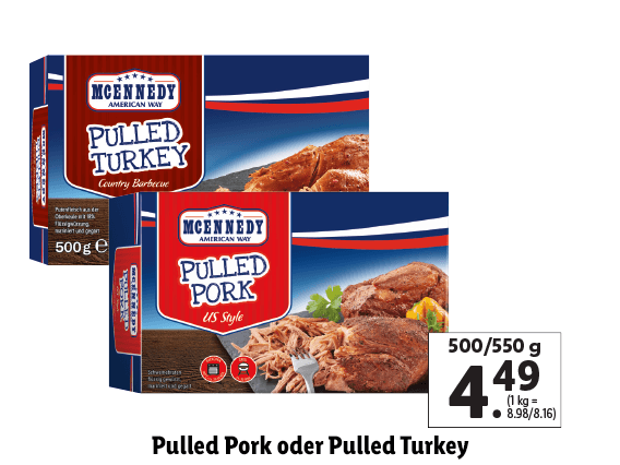 Pulled Pork oder Pulled Turkey 