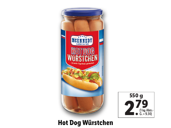 Hot Dog Würstchen 