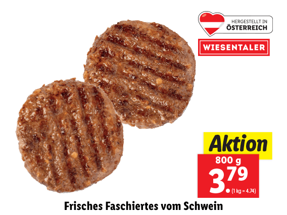 Frisches Faschiertes vom Schwein 