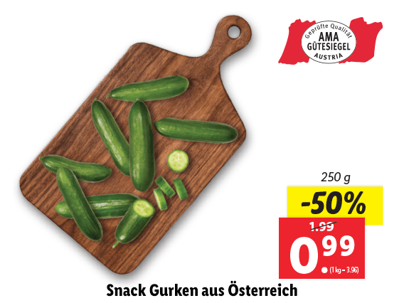 Snack Gurken aus Österreich 