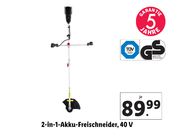 2-in-1-Akku-Freischneider, 40 V 