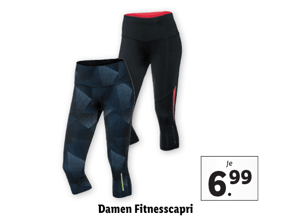 Damen Fitnesscapri 