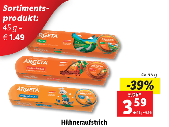 Argeta Hühneraufstrich 