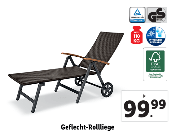 Geflecht-Rollliege 