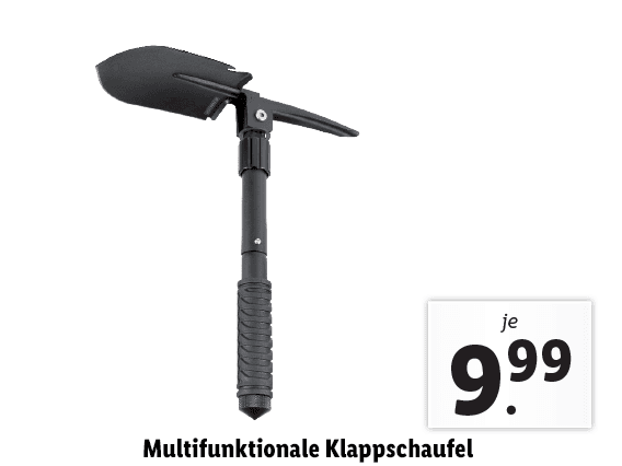 Multifunktionale Klappschaufel 