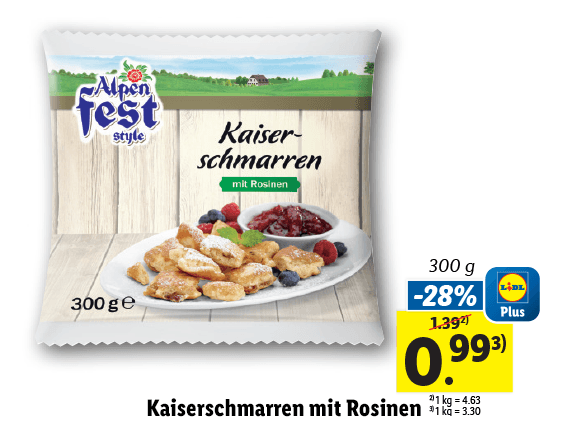  Kaiserschmarren mit Rosinen 