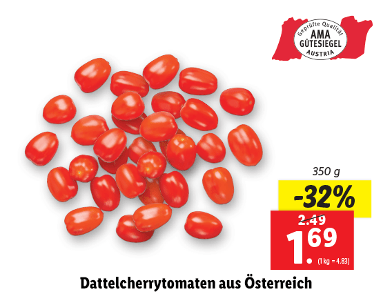 Dattelcherrytomaten aus Österreich 