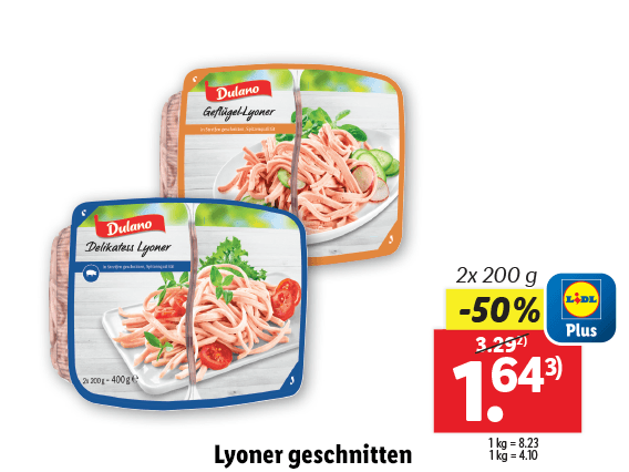 Lyoner geschnitten 