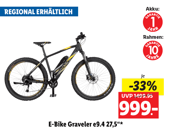 Prophete E-Bike Graveler e9.4 27,5“