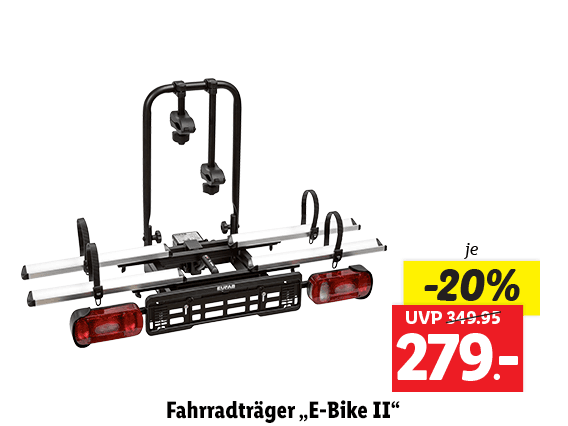  Eufab Fahrradträger „E-Bike II“ -20% 349.95 