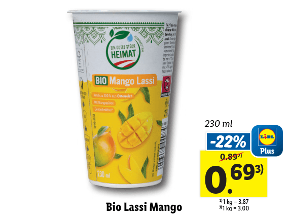 Bio Lassi Mango 