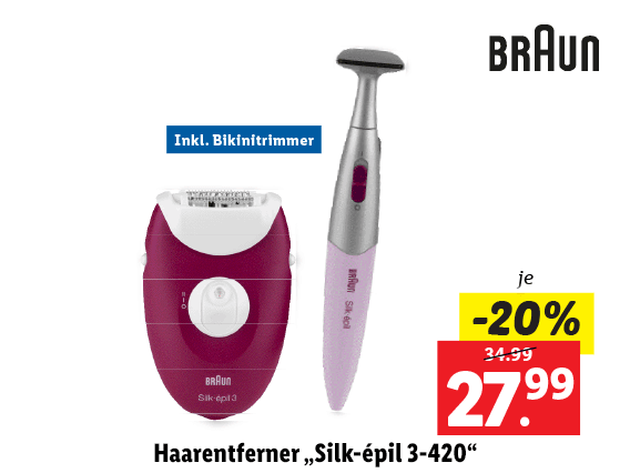 Braun Haarentferner „Silk-épil 3-420“ 