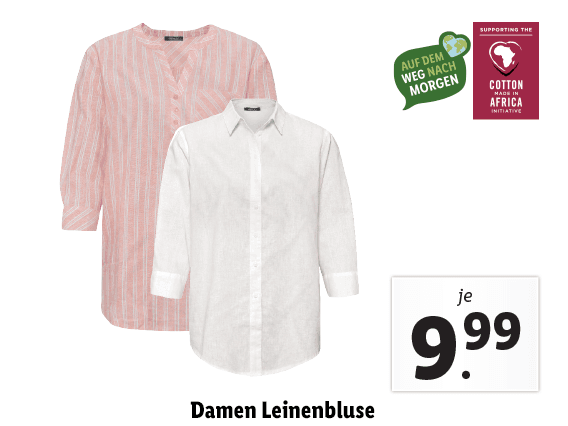 Damen Leinenbluse