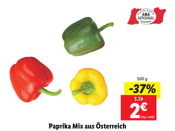 Paprika Mix aus Österreich 