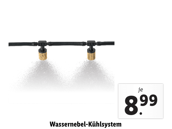 Wassernebel-Kühlsystem 