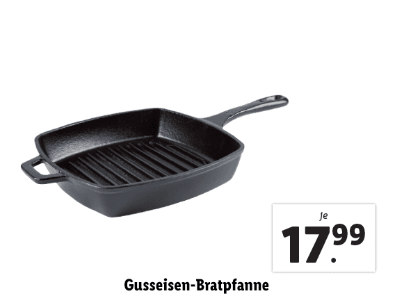 Grillmeister® Gusseisen-Bratpfanne 