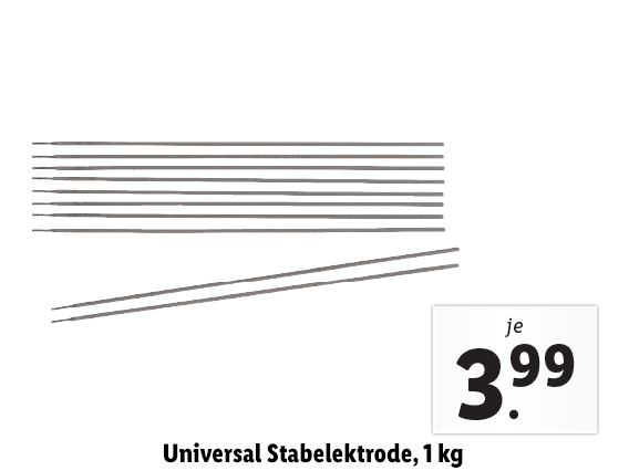 Universal Stabelektrode, 1 kg 