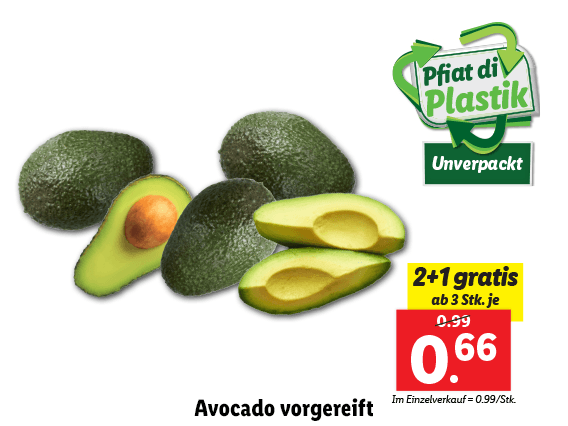 Avocado vorgereift 