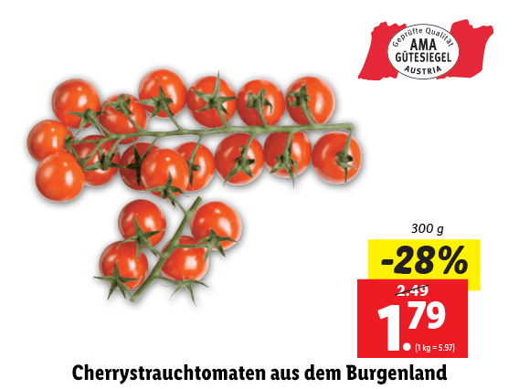Cherrystrauchtomaten aus dem Burgenland 
