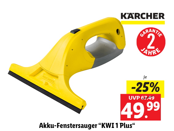 Kärcher Akku-Fenstersauger “KWI 1 Plus“ 