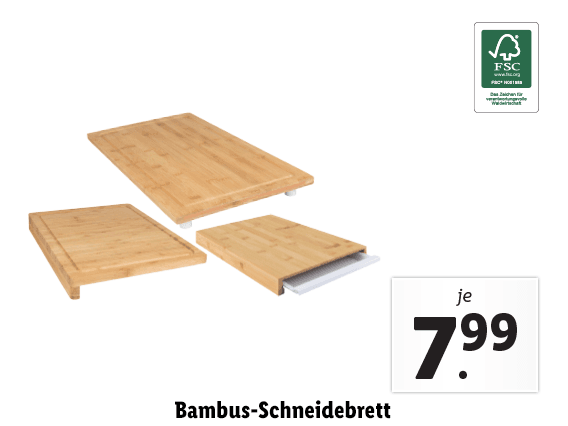  Bambus-Schneidebrett 