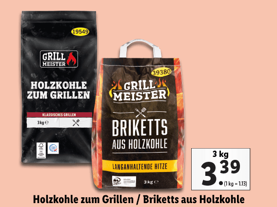 Briketts / Holzkohle
