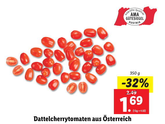 Dattelcherrytomaten aus Österreich 
