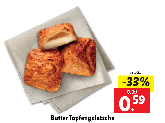 Butter Topfengolatsche 
