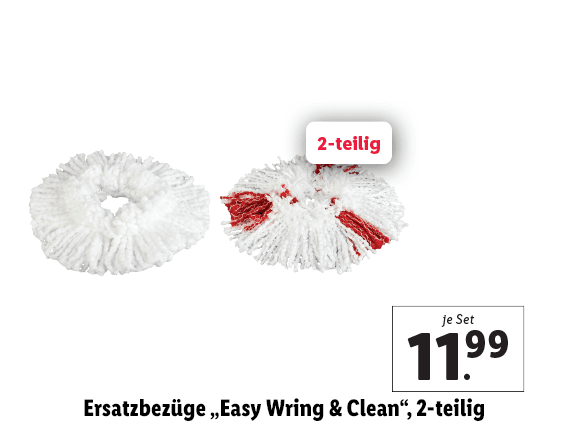 Vileda® Ersatzbezüge „Easy Wring & Clean“, 2-teilig 