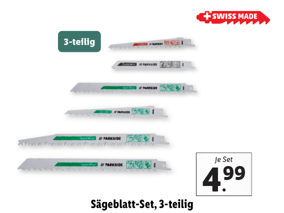 Sägeblatt-Set, 3-teilig 