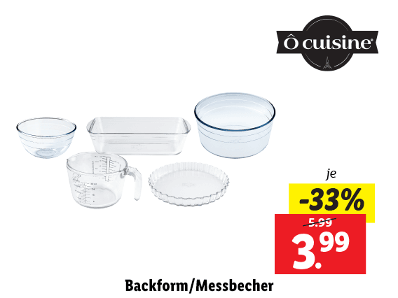 Ô Cuisine® Backform/Messbecher 