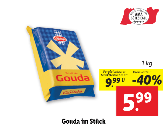 Schärdinger Gouda im Stück 