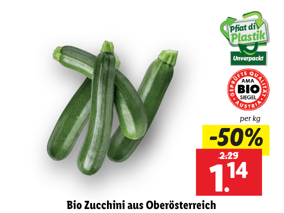 Bio Zucchini aus Oberösterreich 