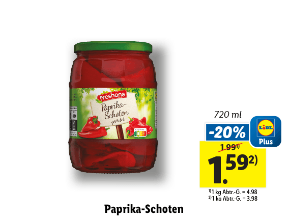 Paprika-Schoten 