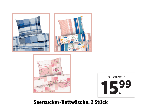 Seersucker-Bettwäsche 