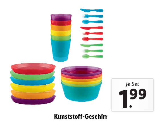 Kunststoff-Geschirr 