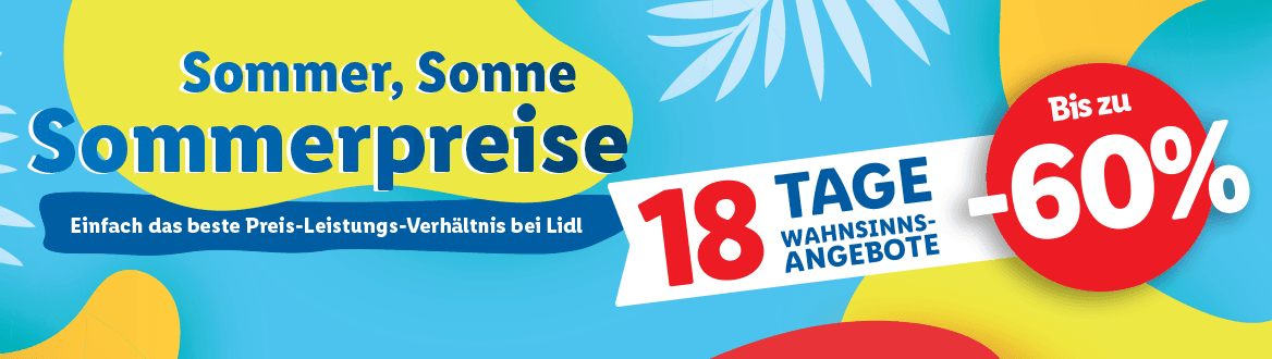 18 Tage Wahnsinns-Angebote