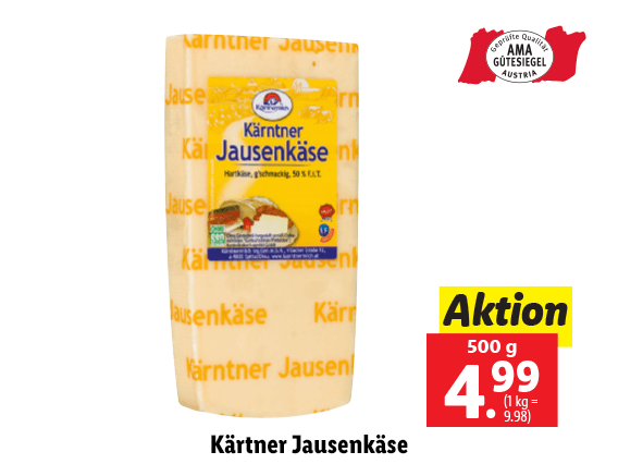 Kärntnermilch Kärntner Jausenkäse 