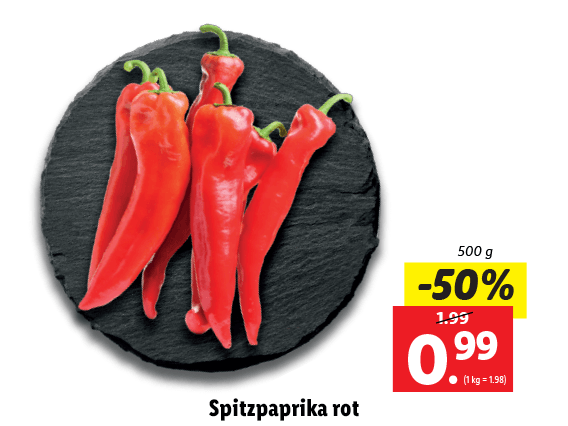 Spitzpaprika rot 