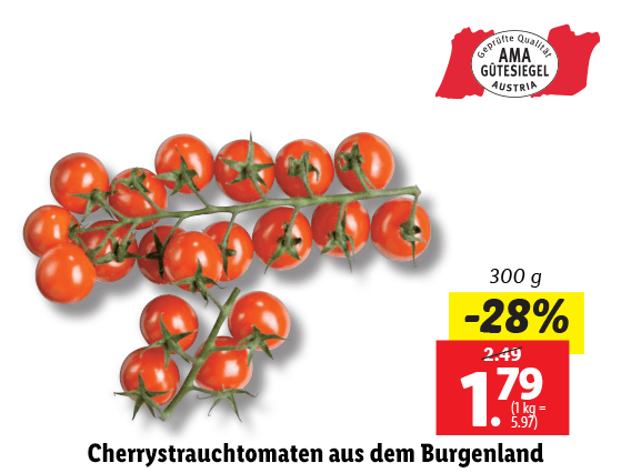 Cherrystrauchtomaten aus dem Burgenland 
