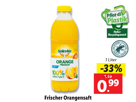 Frischer Orangensaft 