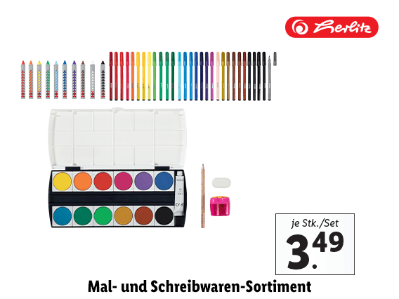 Herlitz Mal- und Schreibwaren-Sortiment 