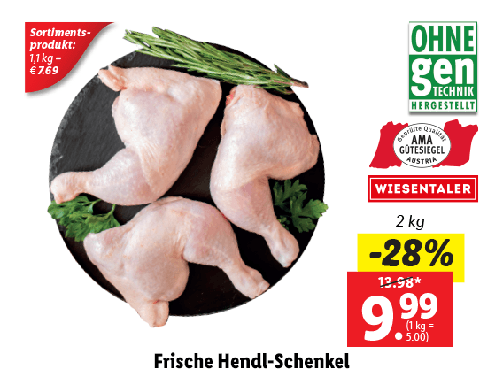 Frische Hendl-Schenkel 