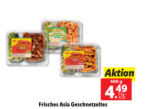 Frisches Asia Geschnetzeltes 