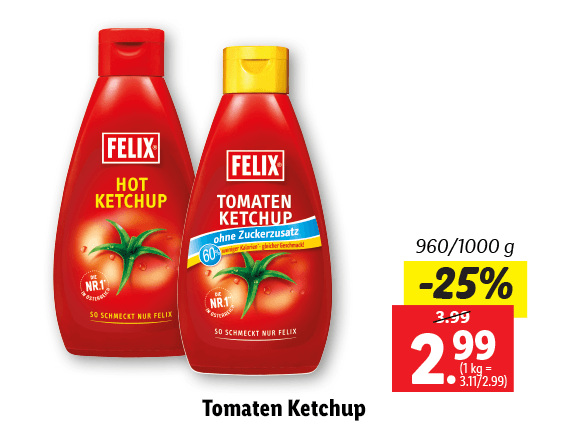 Felix Tomaten Ketchup 