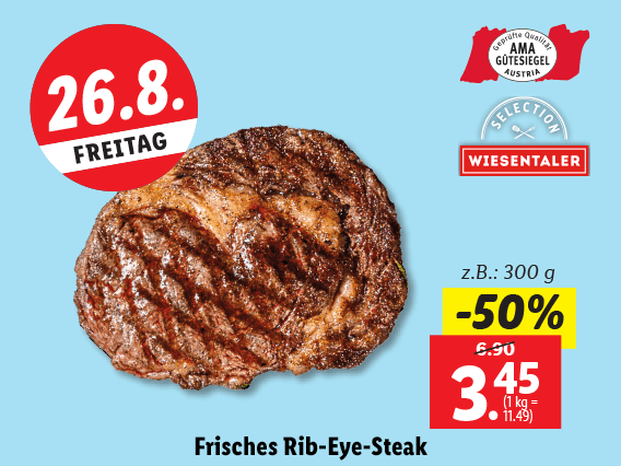 Frisches Rib-Eye-Steak 