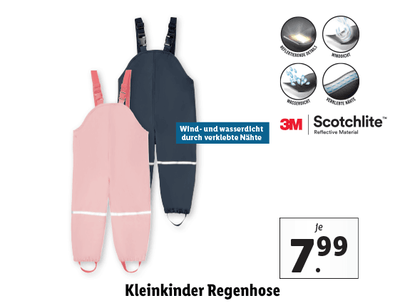 Kleinkinder Regenhose