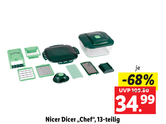 Nicer Dicer „Chef“, 13-teilig 